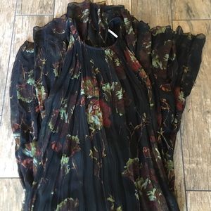 Free People long floral High neck dress!